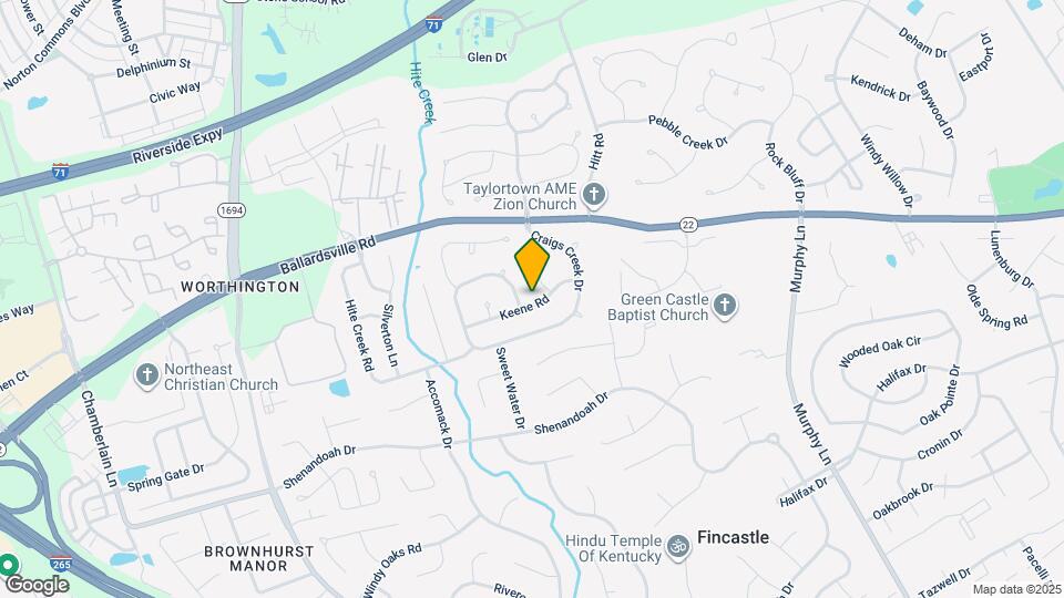 10923 Keene Rd Map and Location Details