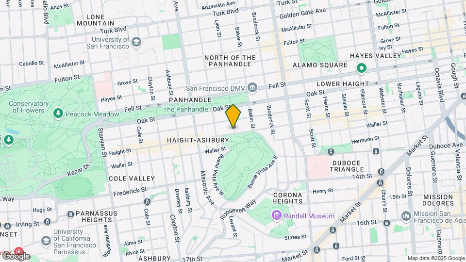 1200 Haight St Map and Location Details