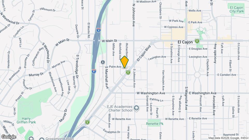 819 Palm Ave Map and Location Details