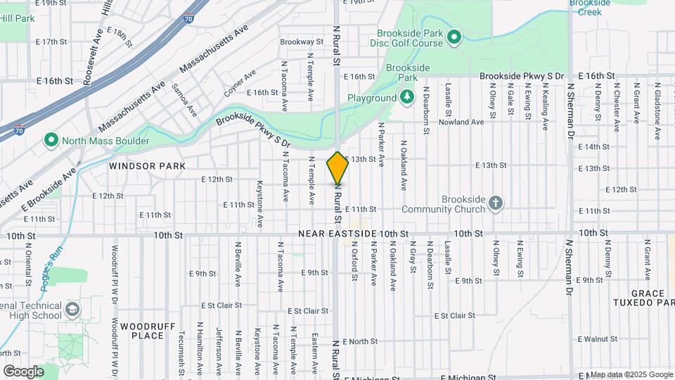 1132 N Rural St Map and Location Details