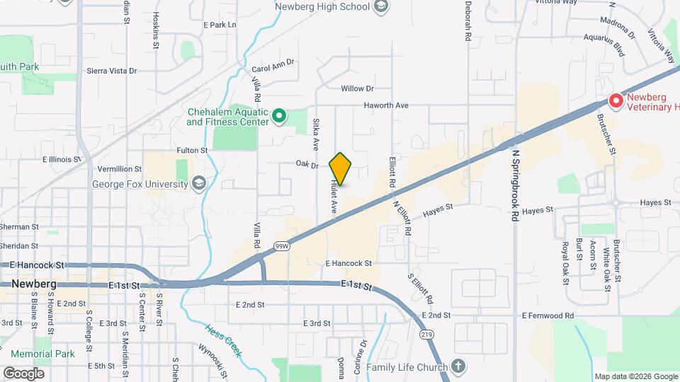 606 Hulet Ave Map and Location Details