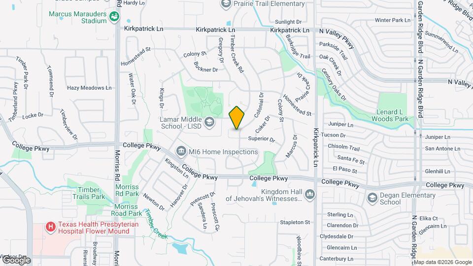 5005 Colonial Dr Map and Location Details