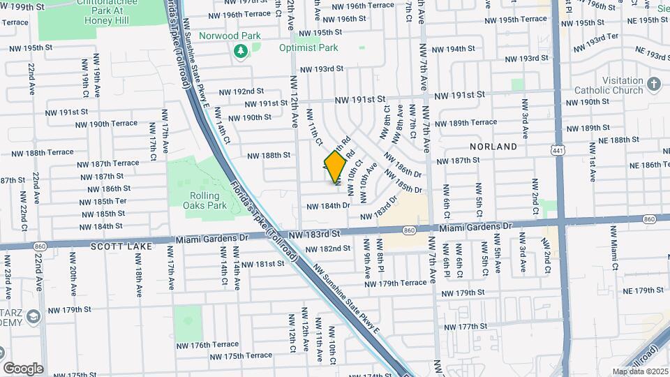 1085 NW 185th Ter Map and Location Details