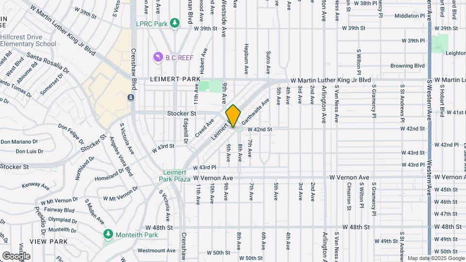 10-Unit Stocker Apartments Map and Location Details