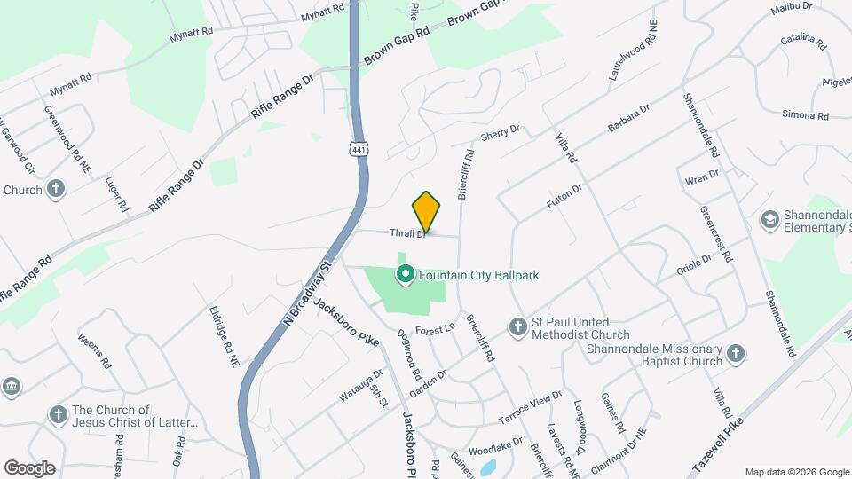 3812 Thrall Dr Map and Location Details