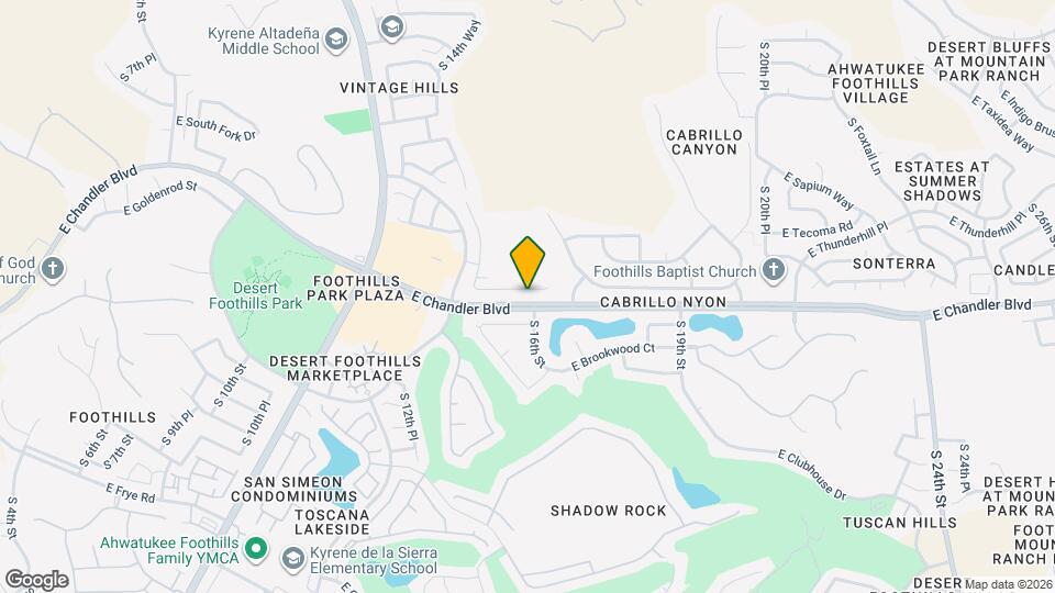 1515 E South Fork Dr Map and Location Details