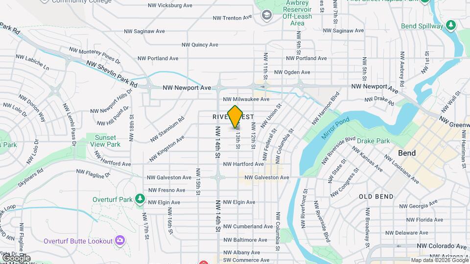 1027 NW 13th St Map and Location Details