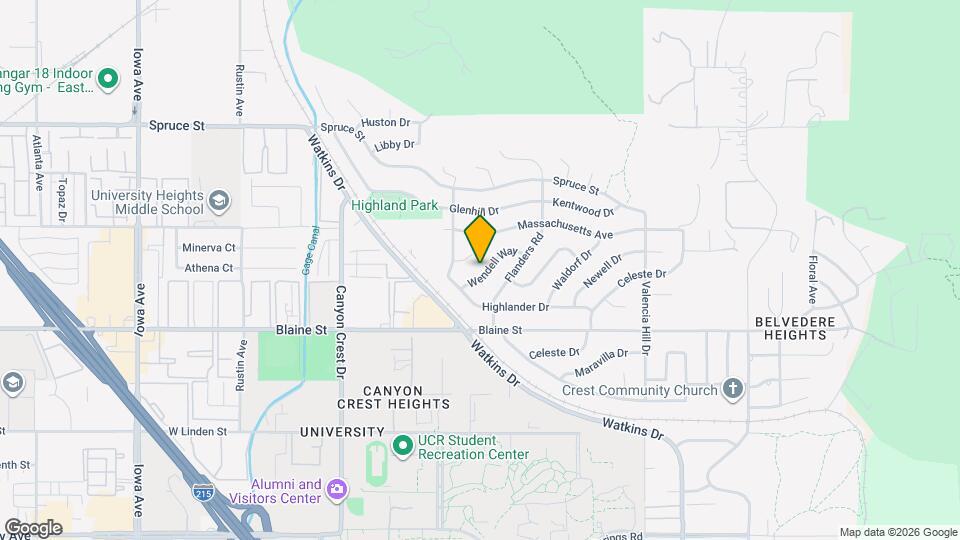 3077 Wendell Way Map and Location Details