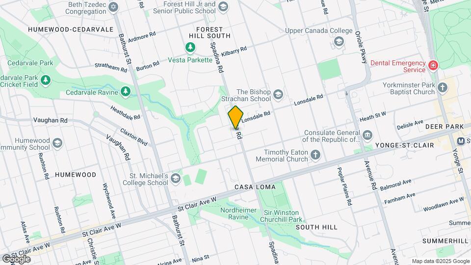 398-398 Spadina Rd Map and Location Details