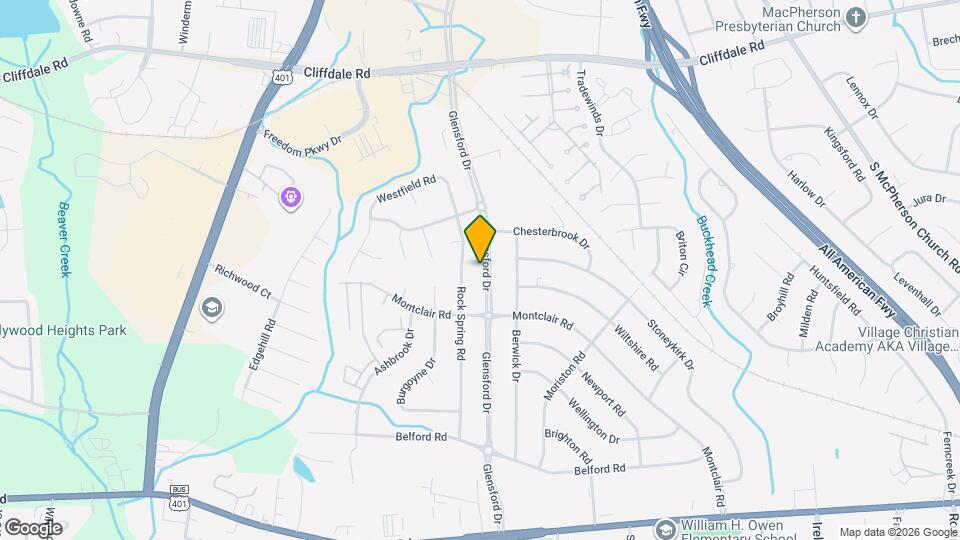 622 Glensford Dr Map and Location Details