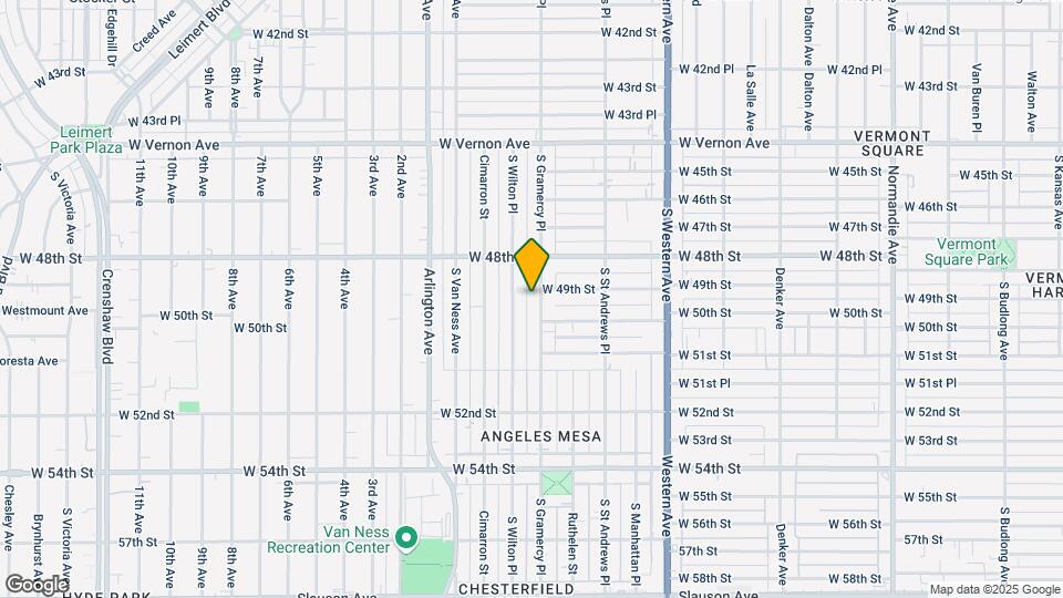 4911 S Gramercy Pl, Unit 4911 Mapa y Detalles de la Ubicación