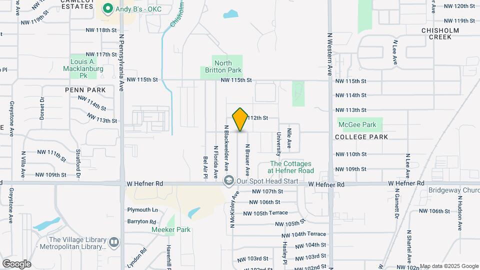 11216 N McKinley Ave Map and Location Details