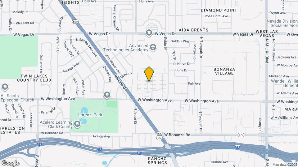 2612 Rainbow Cactus Ct Map and Location Details