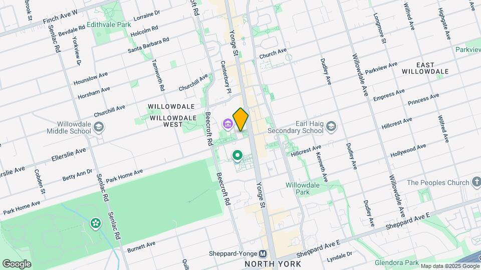 5162 Yonge St Map and Location Details