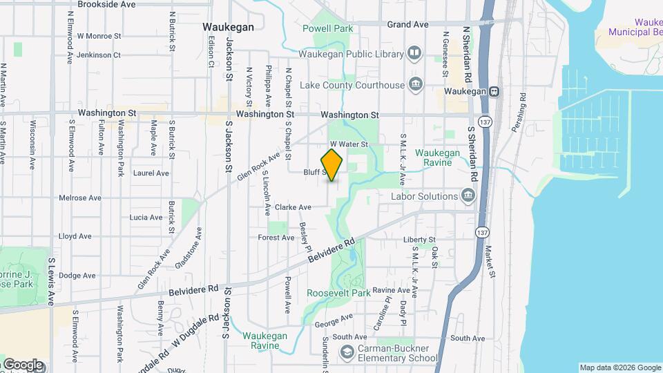 215 S Park Ave, Unit 1F Map and Location Details