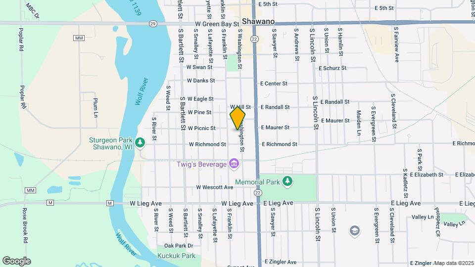 523 S Washington St-Unit -Lower Map and Location Details