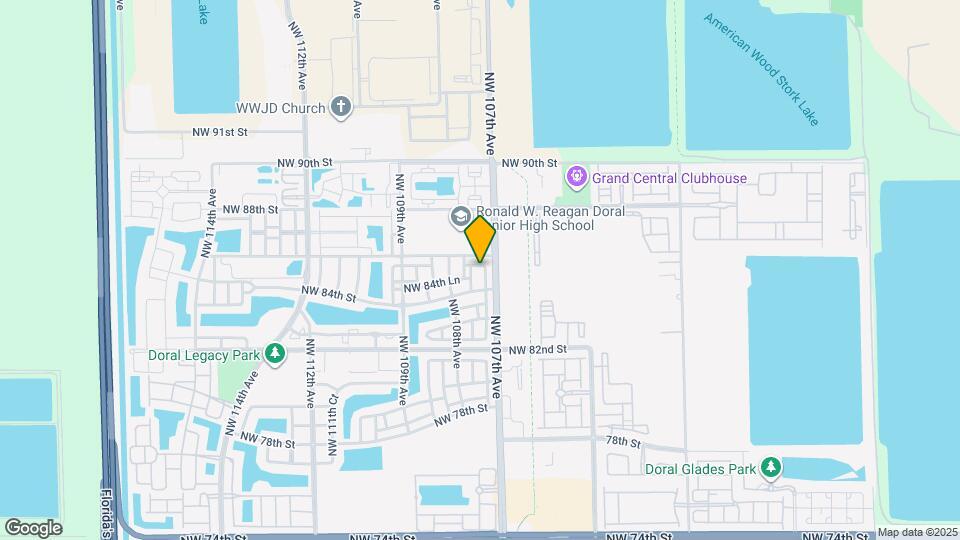 10754 NW 85th Terrace Map and Location Details