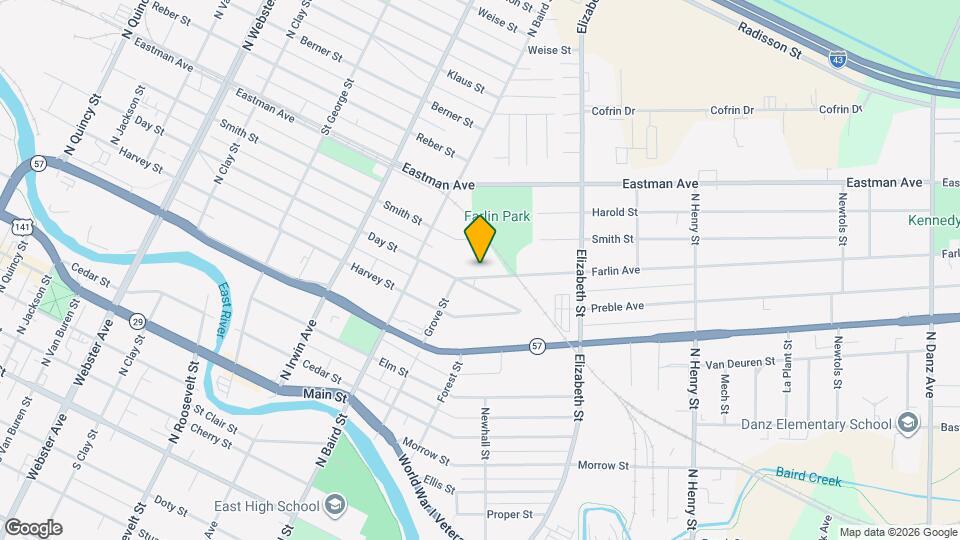 1461 Farlin Ave Map and Location Details