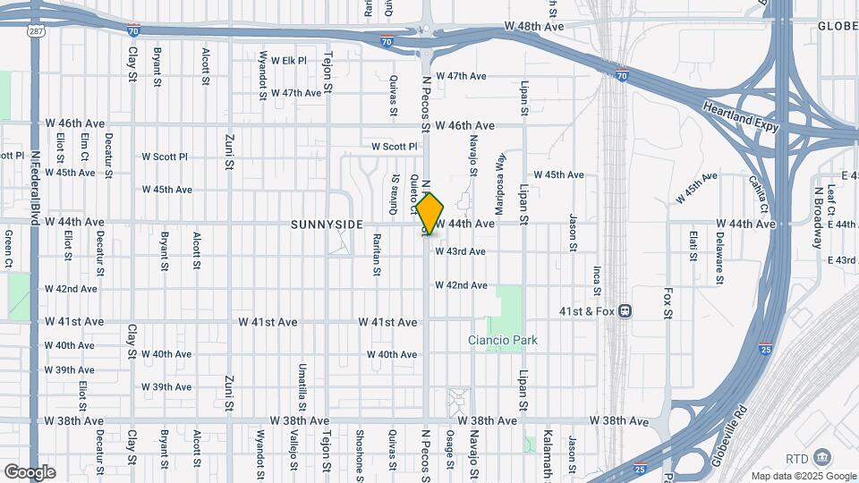 4324 N Pecos St Map and Location Details