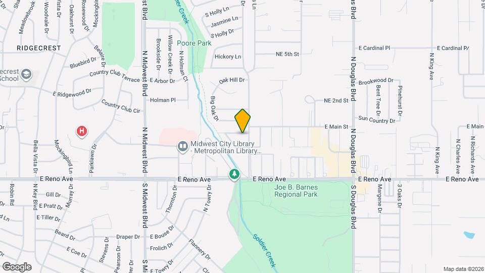 1120 Tall Oaks Dr Map and Location Details