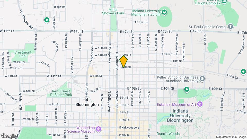 815 N Washington St Map and Location Details