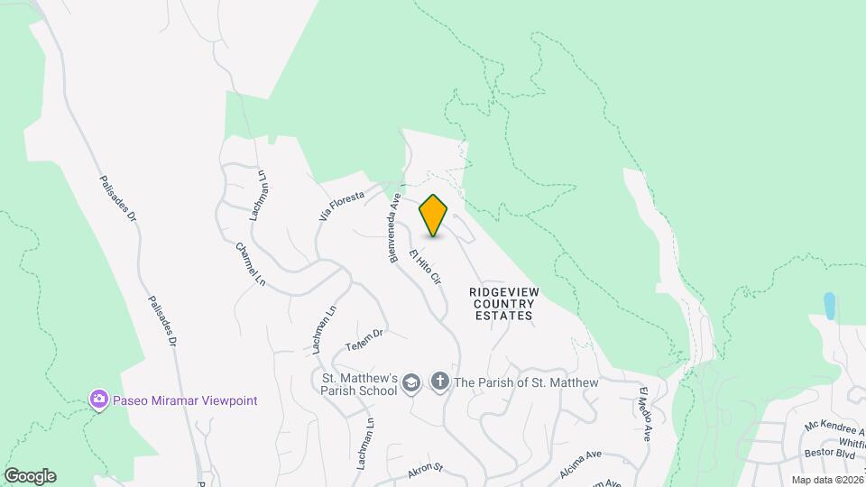 16490 El Hito Pl Map and Location Details