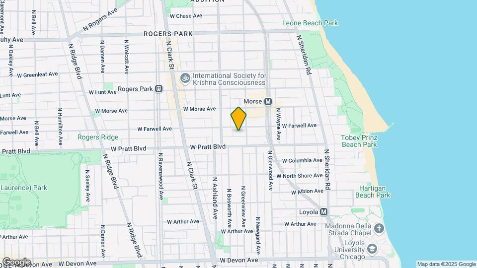 1519 West Farwell Avenue Map and Location Details