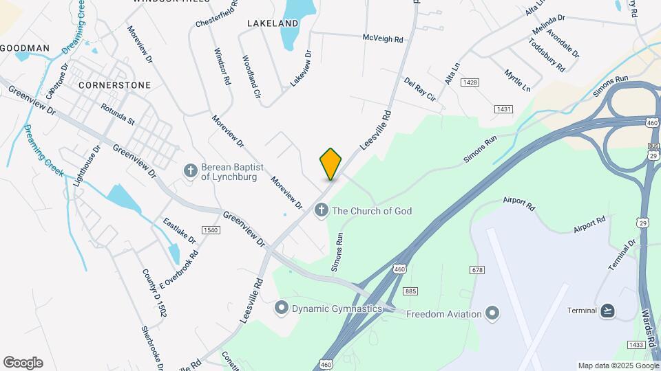 550 Leesville Rd Map and Location Details