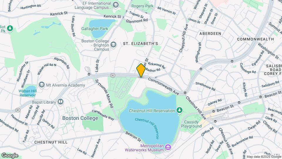 2018 Commonwealth Ave Map and Location Details