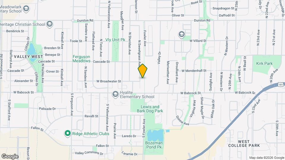 12 N Sweetgrass Ave Map and Location Details