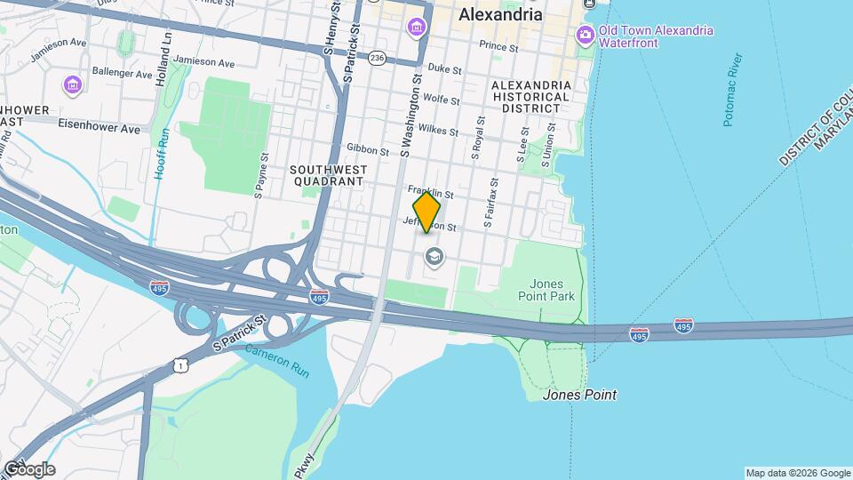 800 S St Asaph St Map and Location Details