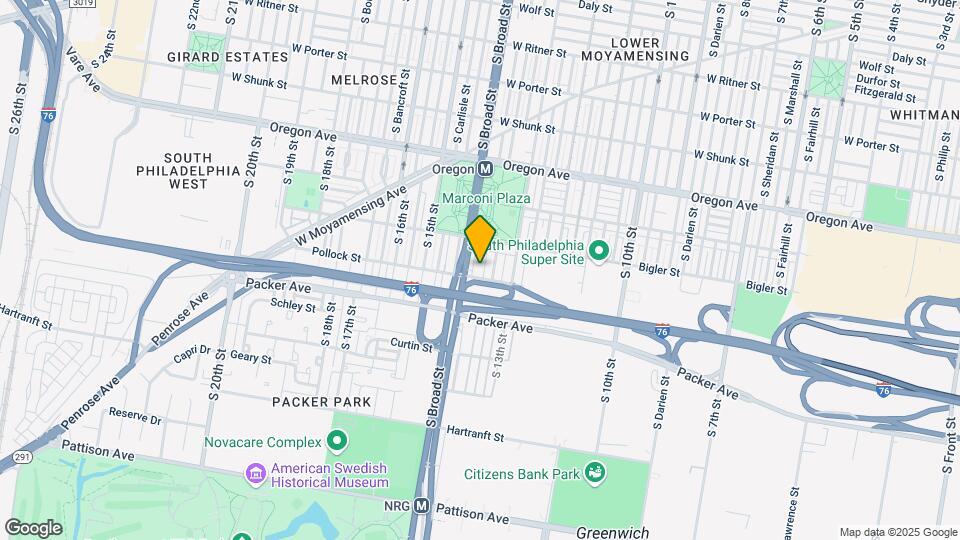 2943 S Broad St Mapa y Detalles de la Ubicación
