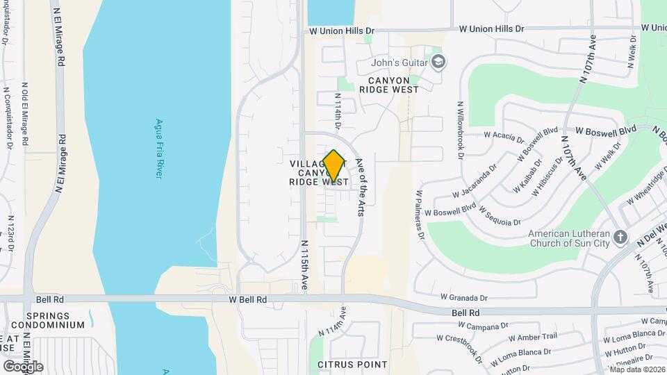 11466 W St John Rd Map and Location Details