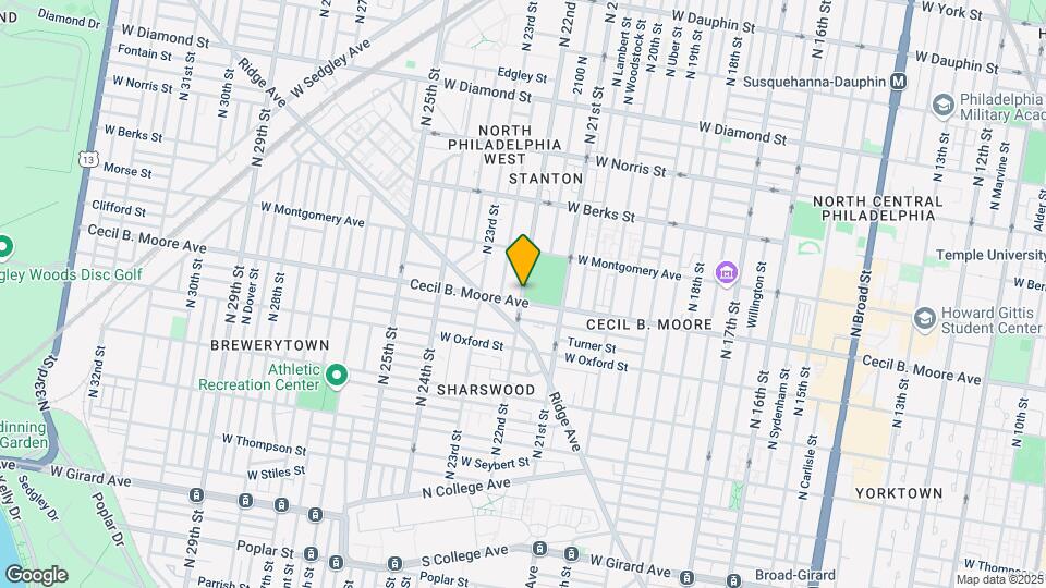 1733 N 22nd St Map and Location Details