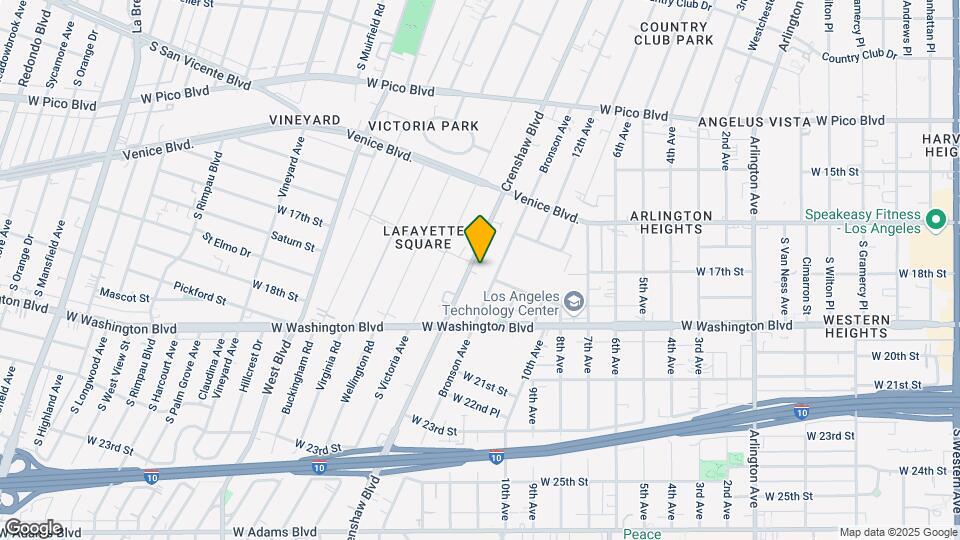 1756 Crenshaw Blvd Mapa y Detalles de la Ubicación