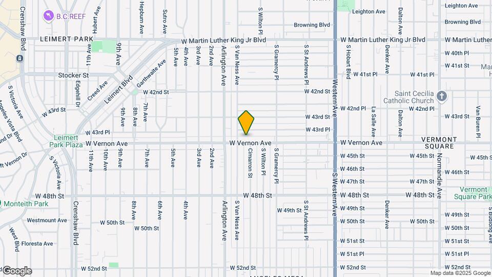 2025 W Vernon Ave Mapa y Detalles de la Ubicación