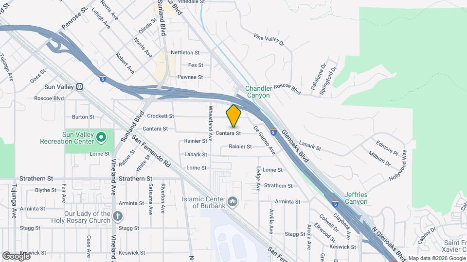 10503 Cantara St Map and Location Details