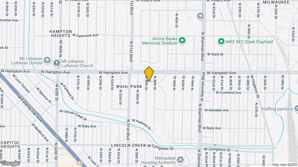 4736 N 49th St Map and Location Details