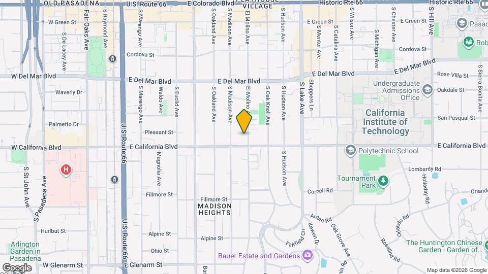 537 S El Molino Ave, Unit 22 Mapa y Detalles de la Ubicación