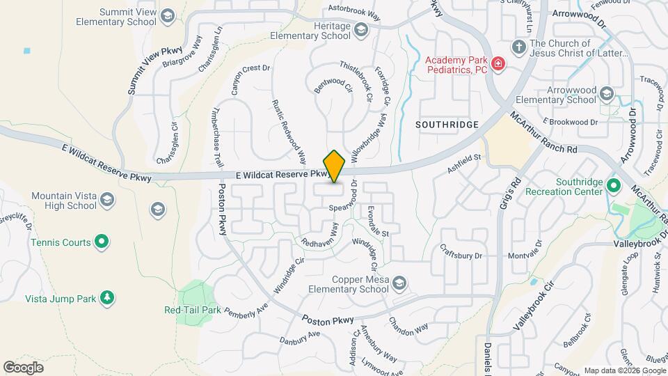 10592 Pearlwood Cir Mapa y Detalles de la Ubicación