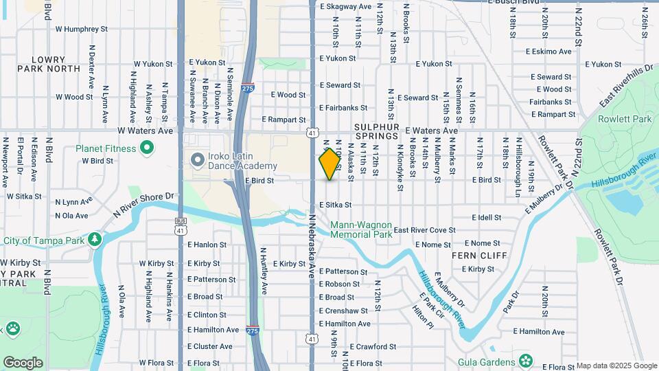 8115 N 9th St Map and Location Details