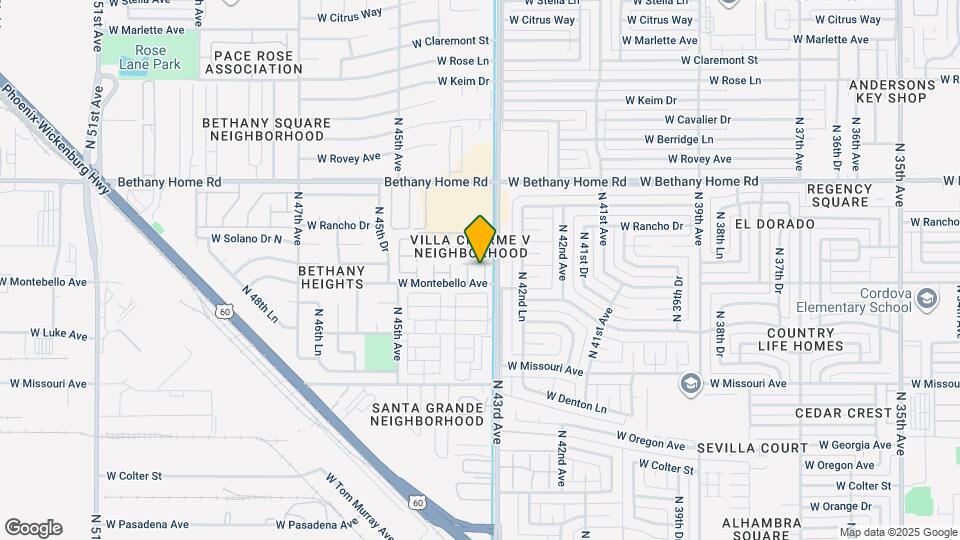 5710 N 43rd Dr Mapa y Detalles de la Ubicación