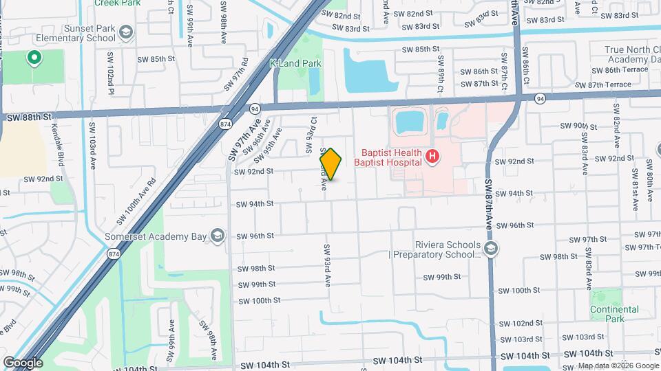 9301 SW 93rd Ave Map and Location Details