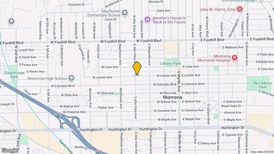 346 W Lemon Ave Mapa y Detalles de la Ubicación