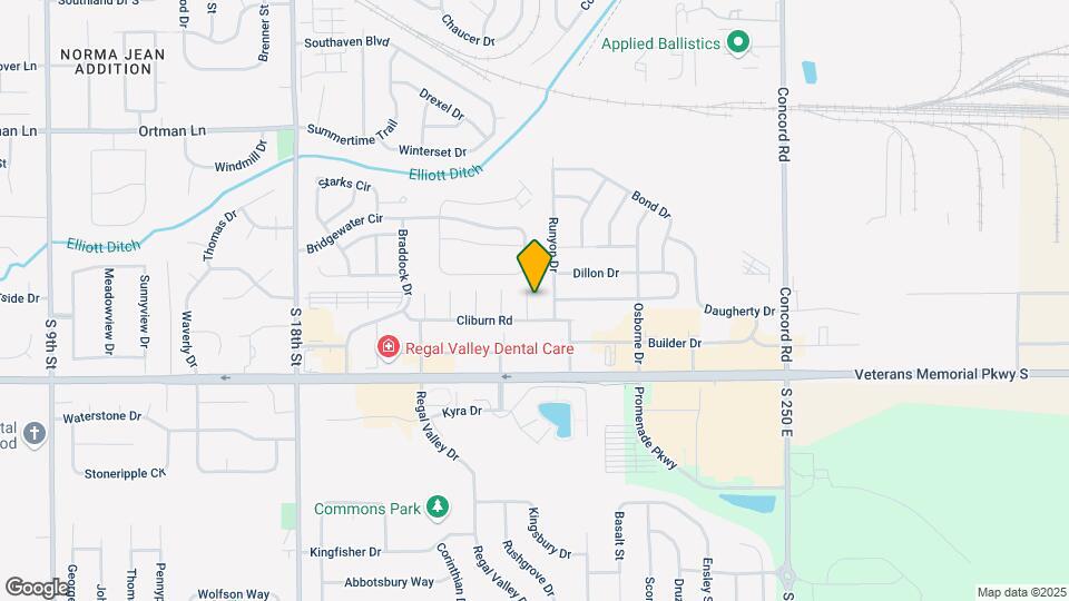 2012-2022 Cliburn Rd Map and Location Details