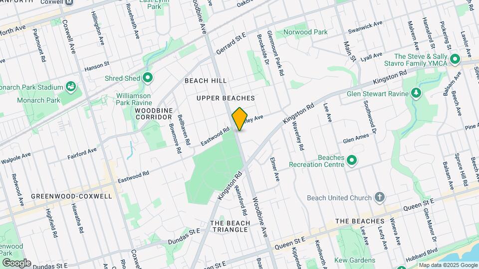 531 Woodbine Ave Map and Location Details
