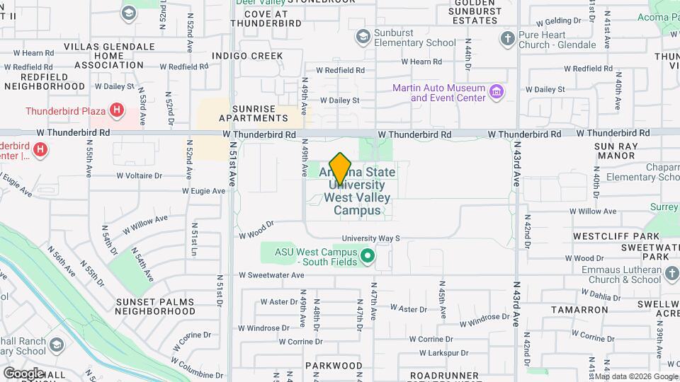 Casa de Oro | Arizona State University Mapa y Detalles de la Ubicación