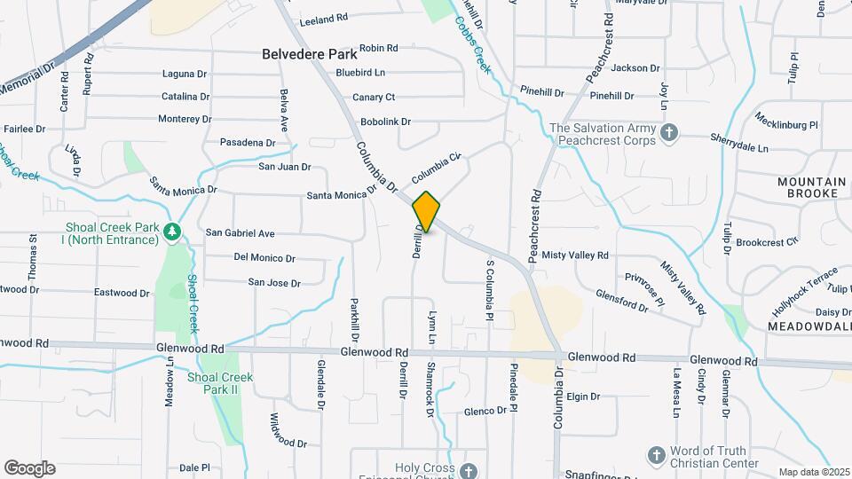1686 Derrill Dr Map and Location Details