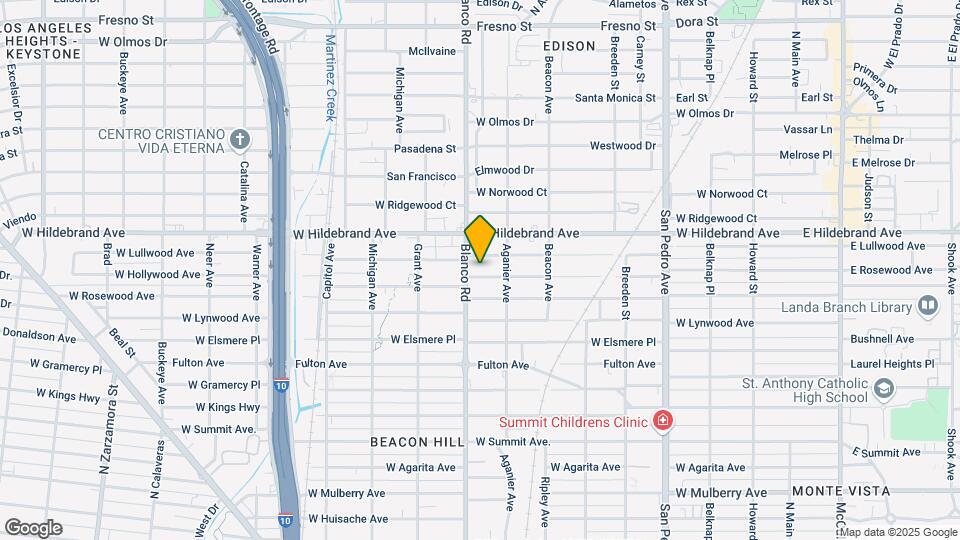 827 W Rosewood Ave Map and Location Details