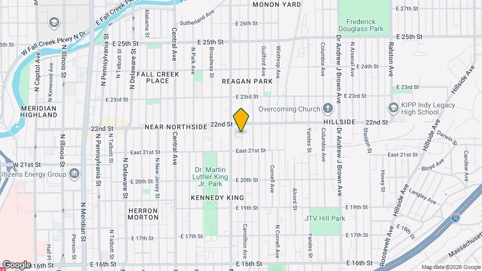 2107 Coretta Way Mapa y Detalles de la Ubicación